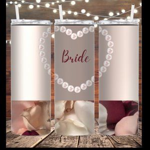 20 oz Skinny Bridal Party Tumblers